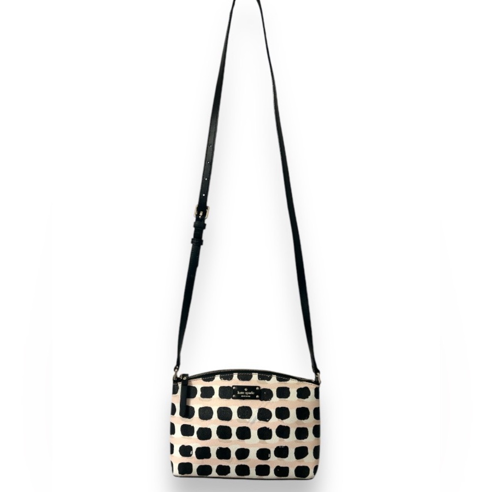 Kate Spade Leather Millie Grove Street Printed Crossbody Bag